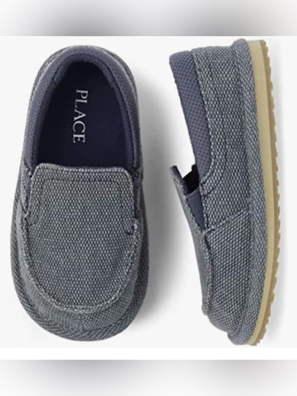 THE CHILDREN’S PLACE Kids' Gray Slip-On Casual Shoes NWT Sz9